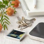 Het dessert van wafers sleutelhanger (Zijkant)