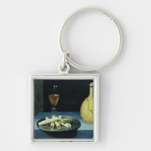 Het dessert van wafers sleutelhanger