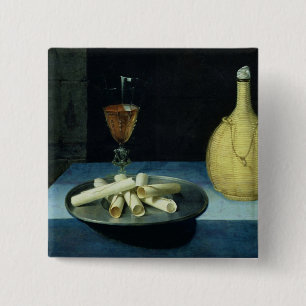 Het dessert van wafers vierkante button 5,1 cm