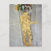 Het detail van de Beethoven Frieze in Knight Briefkaart (Voorkant)