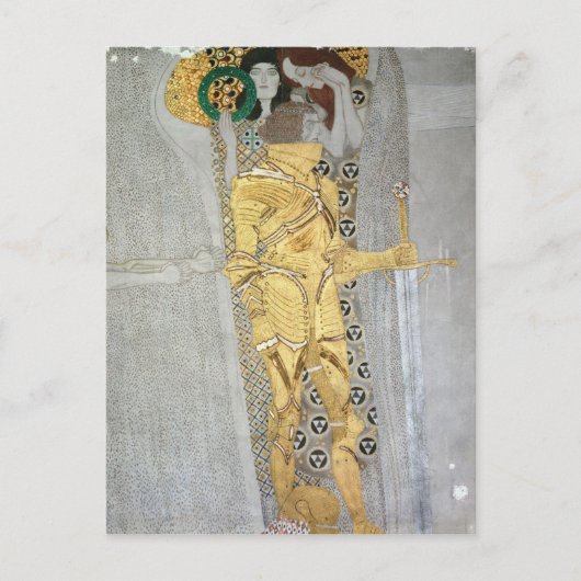 Het detail van de Beethoven Frieze in Knight Briefkaart (Voorkant)