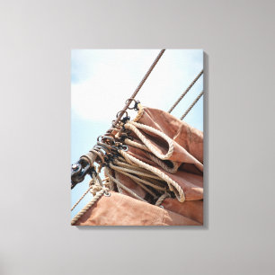Het Detail van het zeil Canvas Afdruk