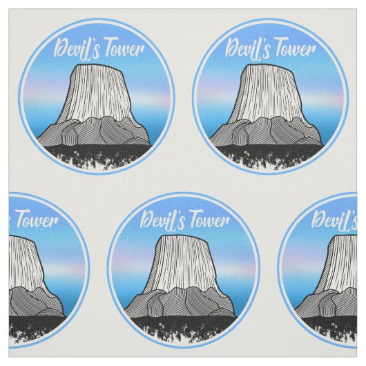 Het Devil's Tower National Monument Stof (Swatch)