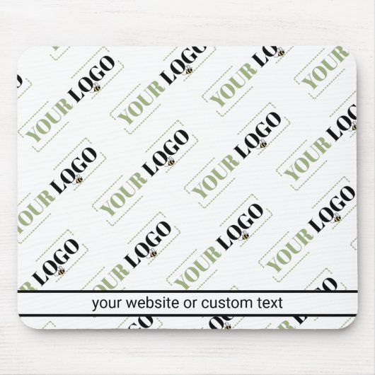 Het Diagonaal Getuige Patroon van de bedrijfsLogo Muismat (Voorkant)