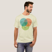 Het diagram Nerd/Geek Venn T-shirt (Voorkant volledig)
