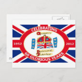 Het diamanten jubileum van de Koningin Briefkaart (Voorkant / Achterkant)