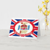 Het diamanten jubileum van de Koningin Kaart (Gele Bloem)