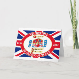 Het diamanten jubileum van de Koningin Kaart