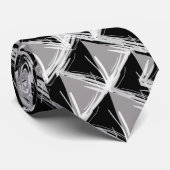 HET DIAMOND PUNT BLK/WHV/GRY STROPDAS (Opgerold)