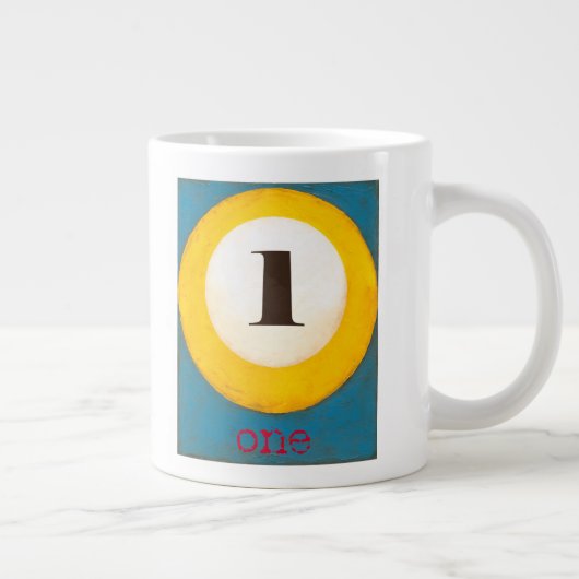 Het dichte Schilderen van Aantal Één PoolKoop Grote Koffiekop (Rechts)