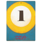 Het dichte Schilderen van Aantal Één PoolKoop Klembord (Achterkant)