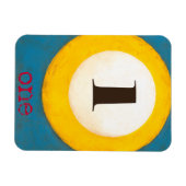 Het dichte Schilderen van Aantal Één PoolKoop Magneet (Horizontaal)