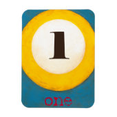 Het dichte Schilderen van Aantal Één PoolKoop Magneet (Verticaal)