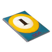 Het dichte Schilderen van Aantal Één PoolKoop Notitieboek (Rechterzijde)