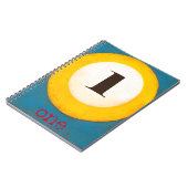 Het dichte Schilderen van Aantal Één PoolKoop Notitieboek (Linkerzijde)