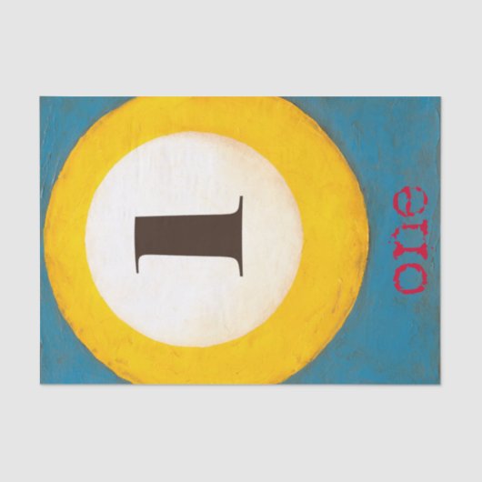 Het dichte Schilderen van Aantal Één PoolKoop Tissuepapier (Voorkant)