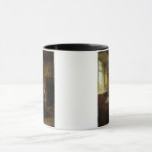 Het dichten van een Brief, 1890 (olie op paneel) Mok (Midden)