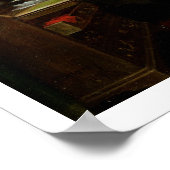 Het dichten van een Brief, 1890 (olie op paneel) Poster (Hoek)