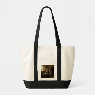 Het dichten van een Brief, 1890 (olie op paneel) Tote Bag