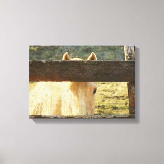 Het dichtknijpen van het hek canvas afdruk (Voorkant)