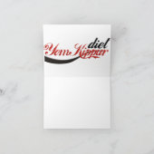 Het Dieet van Kippur van Yom Kaart (Binnen)