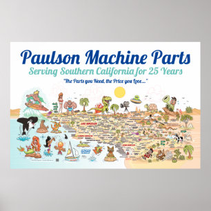 Het dienen van SoCal Custom Poster