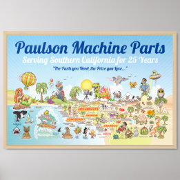 Het dienen van SoCal Custom Poster