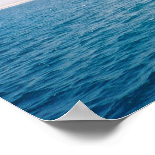 Het diepblauw poster (Hoek)