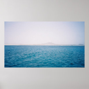 Het diepblauw poster