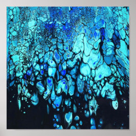 Het diepblauw poster