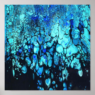 Het diepblauw poster