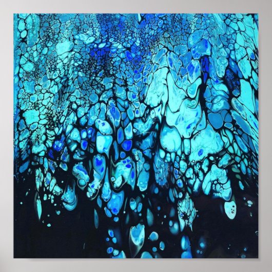 Het diepblauw poster (Voorkant)