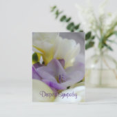 Het diepste Briefkaart van sympathie (Staand voorkant)