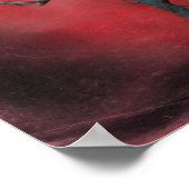 Het diepste Rood Poster (Hoek)