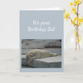 Het Dier van de Ijsbeer van de Humor van de Kaart (Gele Bloem)