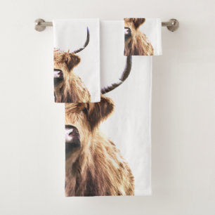 Het Dier van het Boerderij van de Koe van het Bad Handdoek