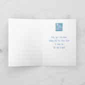 Het Dier van het Rendier van de Volle maan van de Feestdagen Kaart (Binnen)