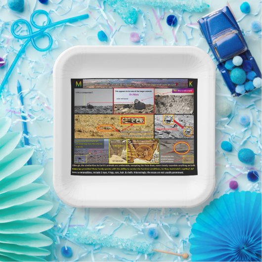 Het dierenleven van Mars Papieren Bordje (Feest)