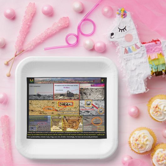 Het dierenleven van Mars Papieren Bordje (Feest)