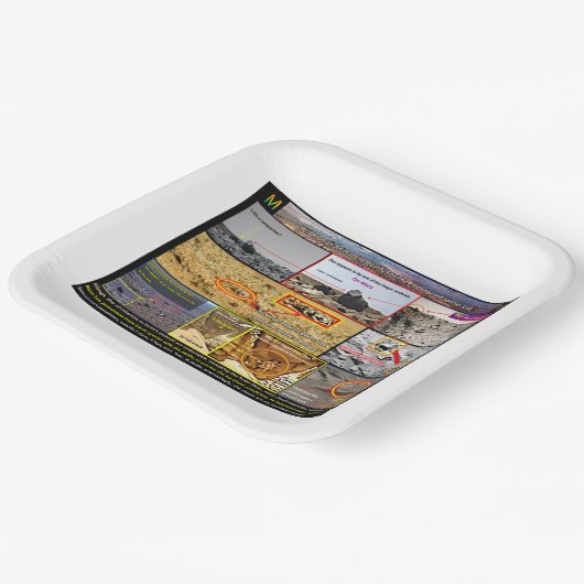 Het dierenleven van Mars Papieren Bordje (Gebogen)