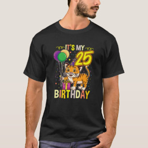 Het Dierenvriend van mijn 25e verjaardag tijger T-shirt