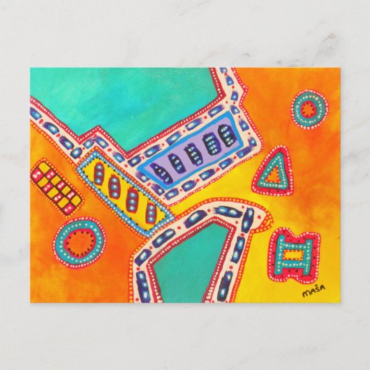 Het dierlijke Abstracte Briefkaart van Dromen (Voorkant)