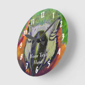 Het Dierlijke Art. van het Gezicht van de Papegaai Ronde Klok (Hoek)