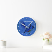 Het Dierlijke Art. van mooie Sialia Ronde Klok (Huis)