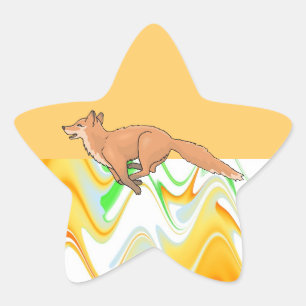 Het dierlijke Digitale Art. van de Douche van de Ster Sticker