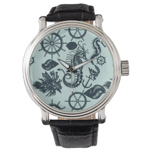 Het Dierlijke Patroon van het vintage Zee Horloge