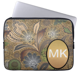 Het dierlijke Patroon van Paisley van de Druk Laptop Sleeve