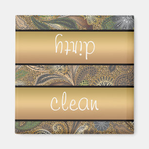 Het dierlijke Patroon van Paisley van de Druk Magneet