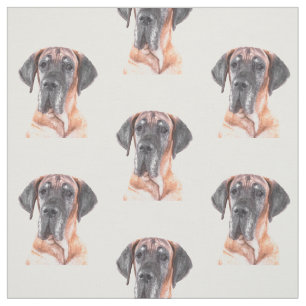 Het Dierlijke Portret van de Hond van great dane Stof