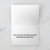 Het dierlijke Wenskaart van het Bericht van de Feestdagen Kaart (Binnen)